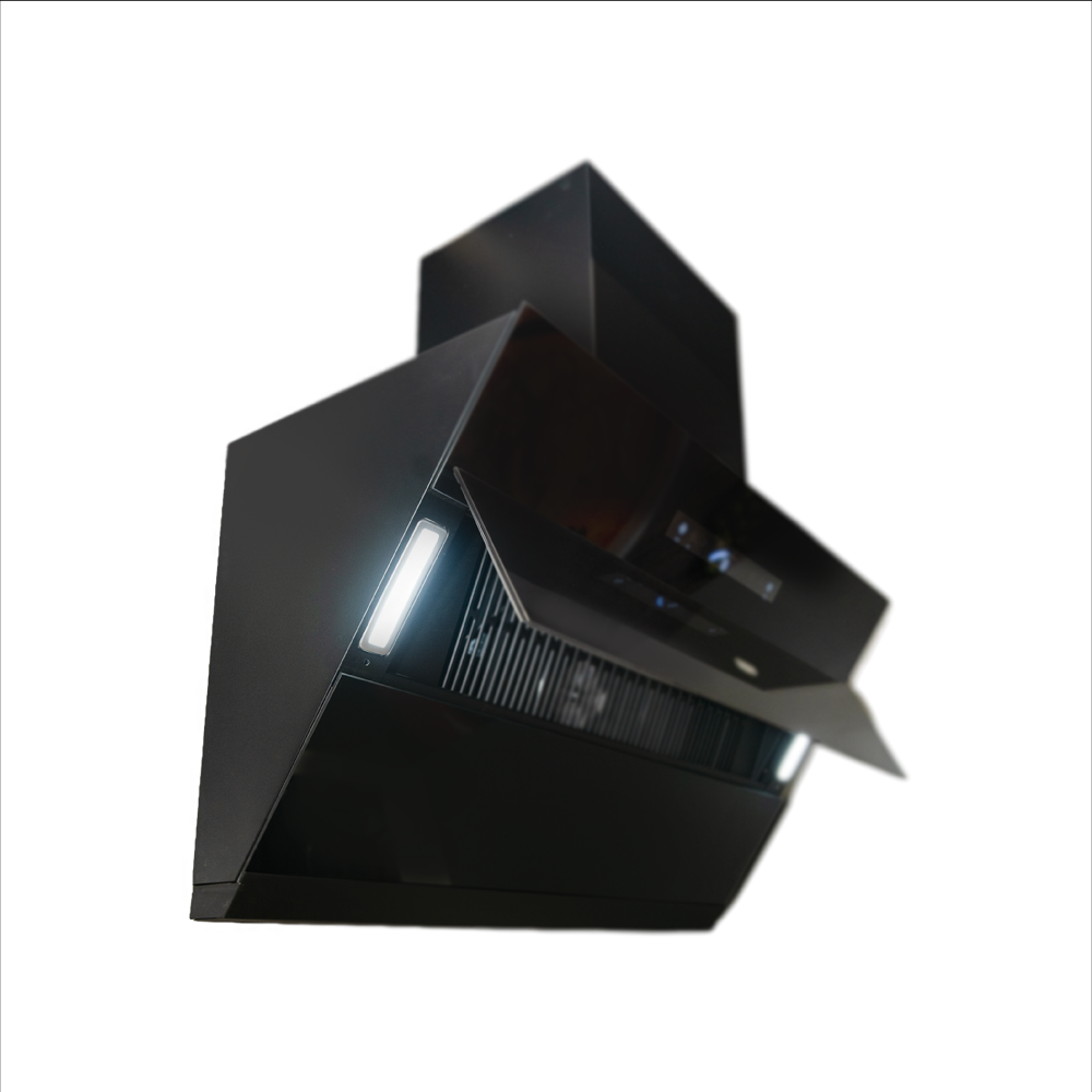 Haier Colour User Pannel with 1650 m&sup3;h Suction Power Spin Clean Filterless Chimney